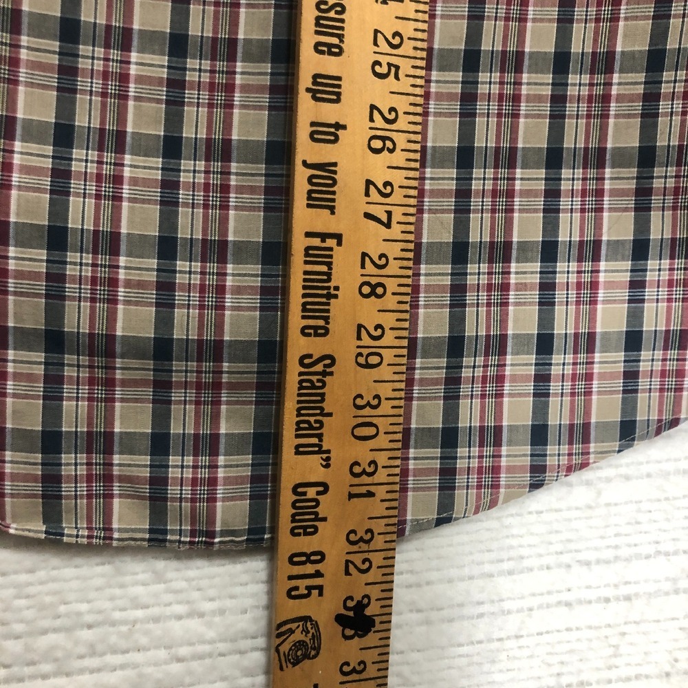 Chaps Ralph Lauren Plaid Button Down Long Sleeve Shirt XL - Picture 8 of 8